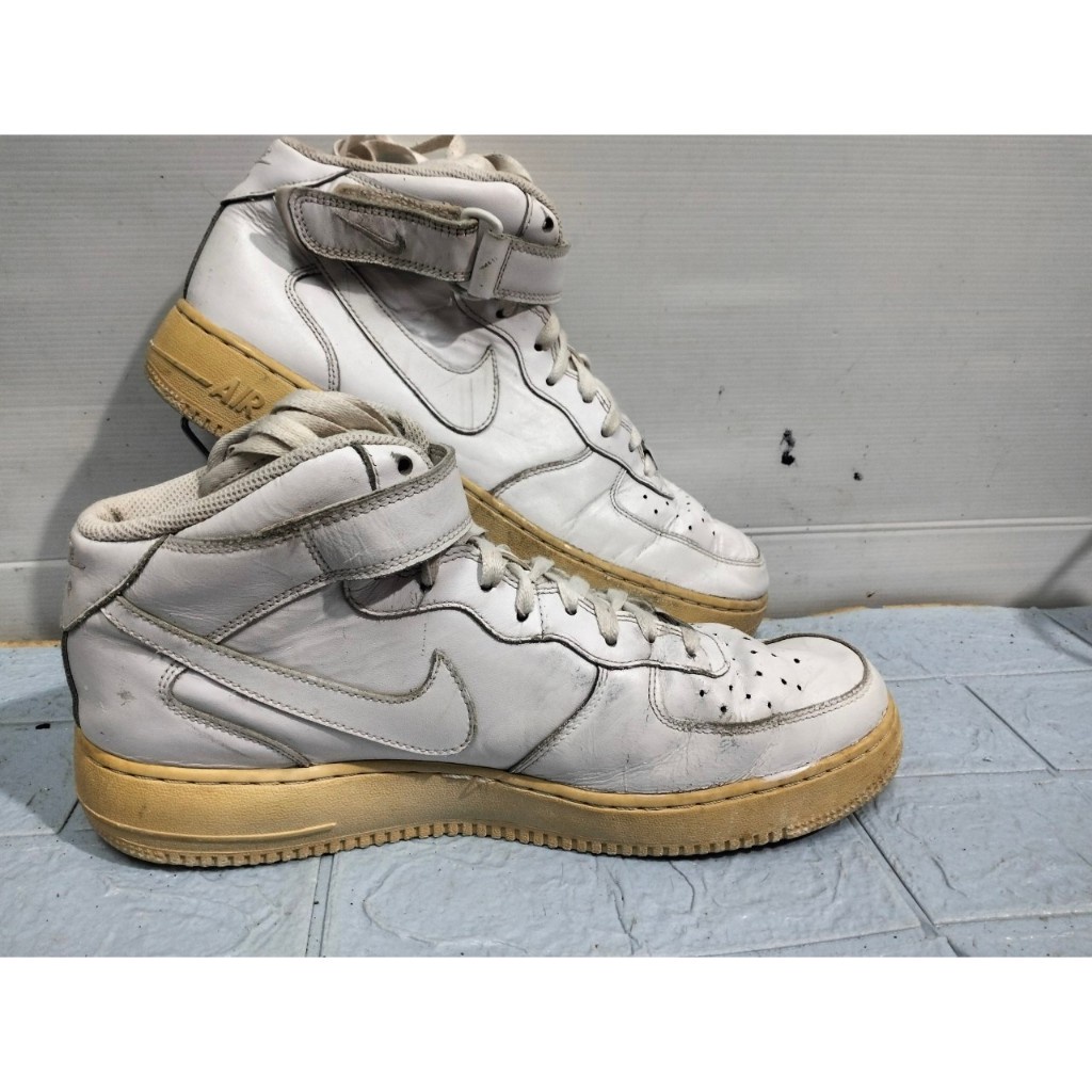 ลดราคา ผ้าใบ มือสอง Nike Air Force 1 High size 45.5-29.5 cm  สุดคุ้ม แฟชั่น รองเท้า light