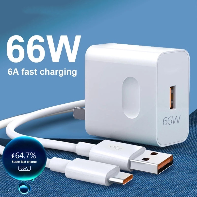 66W USB Fast ชาร์จหัว 6A Android TYPE-C สายชาร์จสําหรับ Realme C53 C55 C35 C33 C31 C30 9 Pro + C25Y 