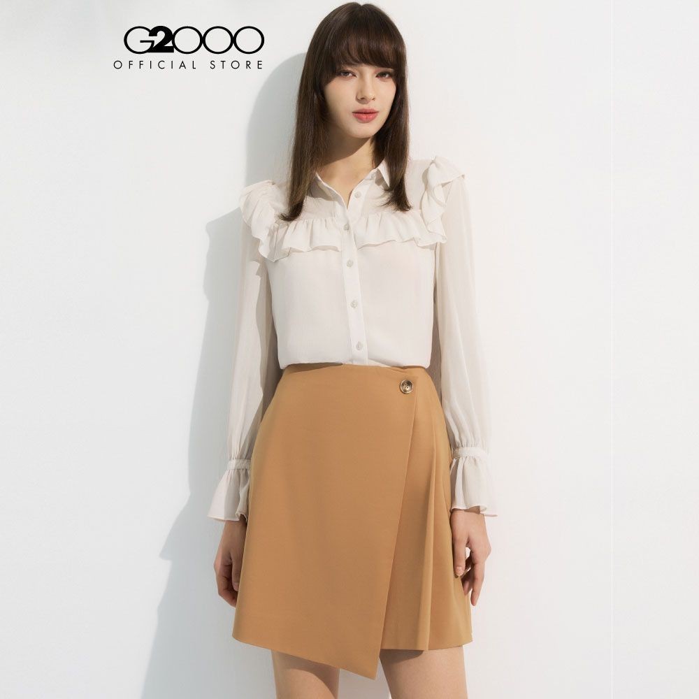 G2000 เสื้อเบลาส์สำหรับผู้หญิง ทรง Regular Fit รุ่น 4324100104 OFF-WHITE