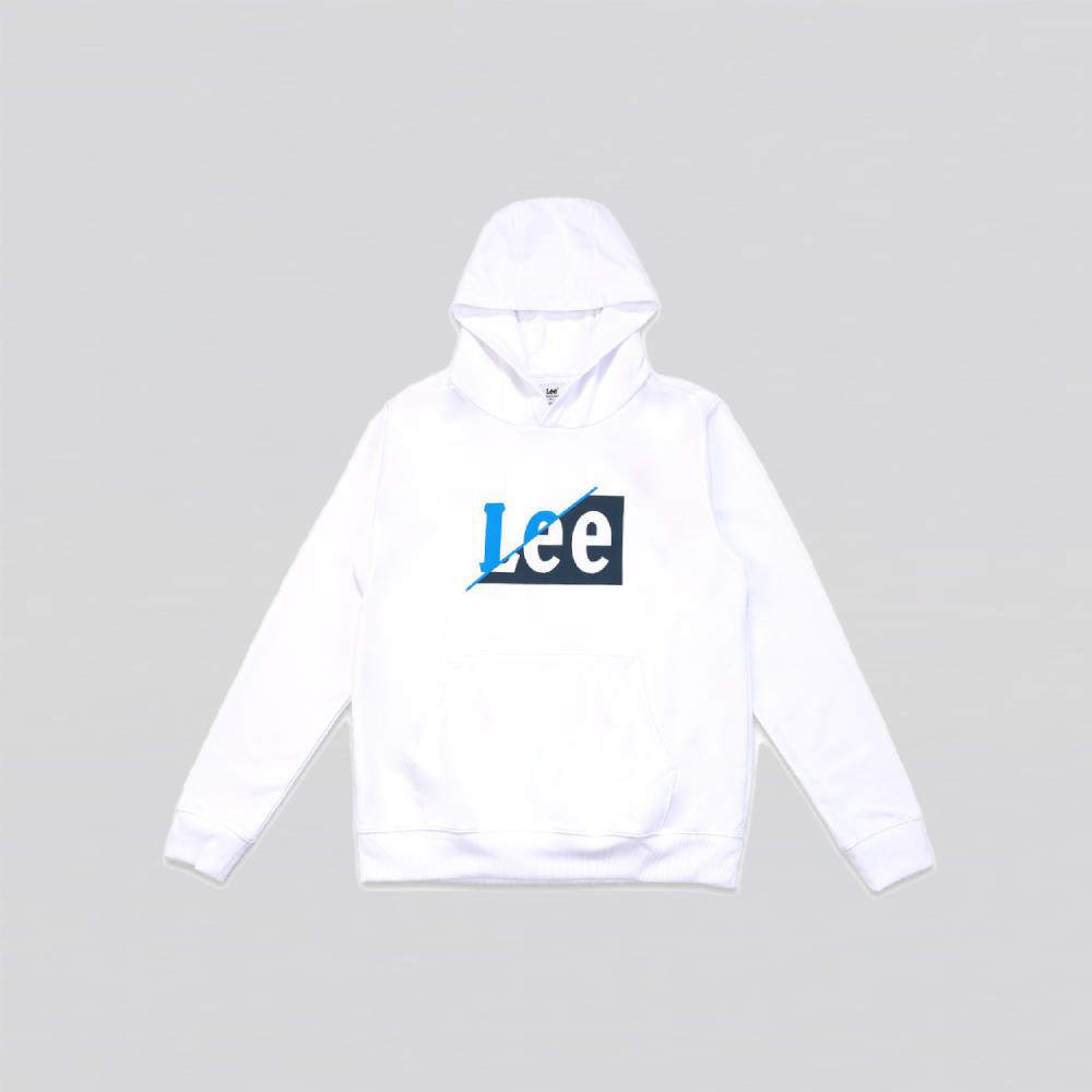 LEE เสื้อฮู้ดดี้แบบสวมผู้ชาย ทรง Regular รุ่น LE S624MHODS05 สีขาว