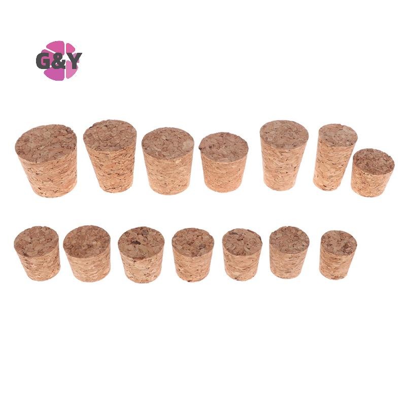 G&y 10 ชิ้นแก้วไวน์ขวด Stopper กาต้มน้ําพุดดิ้งคอนเทนเนอร์ Cork Cap Burette COD