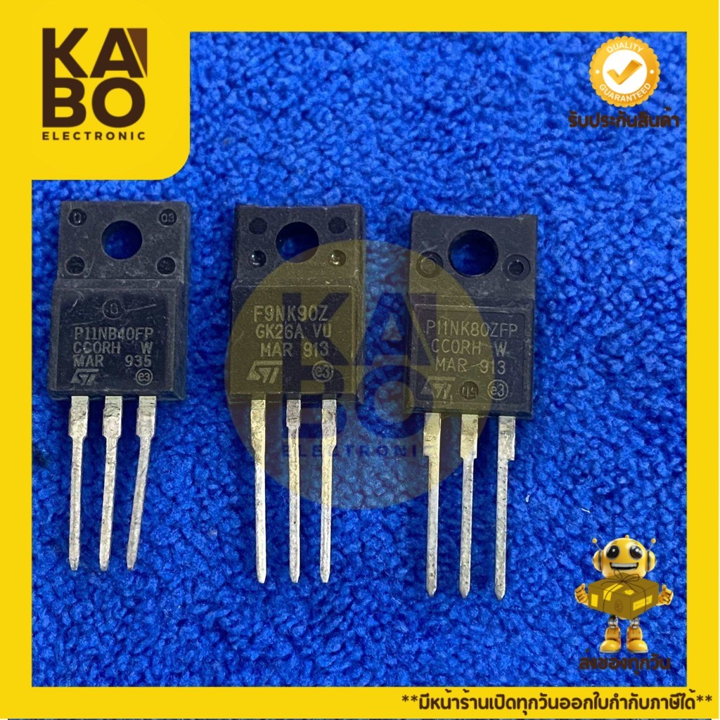 F9NK90Z แท้,KHB9D0N50F แท้,F10NK50Z แท้,P11NB40FP แท้,P11NK80ZFP แท้, 12N50ES แท้ มีสินค้าพร้อมส่งใน