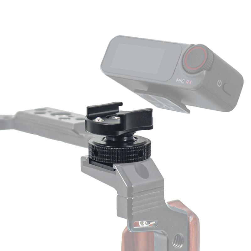 กล้องแฟลชไมโครโฟนไร้สายรองรับรองเท้าเย็นสําหรับ DJI Mic/Mic 2 สําหรับ RODE ไมโครโฟนไร้สาย Receiver Stand Mount