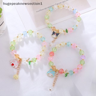 SANRIO Hugepeaknewsection1 สร้อยข้อมือคริสตัล สไตล์เกาหลี สําหรับเด็กผู้หญิง นักเรียน