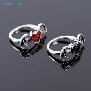 Widefiling1 แหวนนิ้วมือ รูปปีกปีกปีศาจหัวใจ ของขวัญ สําหรับปาร์ตี้