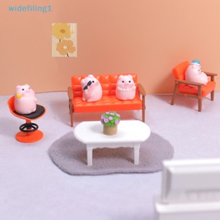 Widefiling1 ตุ๊กตาหมูจิ๋วน่ารัก เครื่องประดับ สําหรับตกแต่งสวน โต๊ะ บ้าน