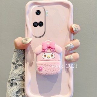 พร้อมส่ง ใหม่ เคสโทรศัพท์มือถือแบบนิ่ม ลายการ์ตูนน่ารัก พร้อมกระจกขาตั้ง สําหรับ Honor 90 Lite 70 50 Huawei Nova 11i 11 Pro Nova 10 Pro 9 SE 2023