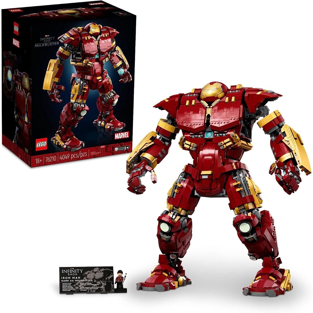 LEGO Marvel Hulkbuster 76210 Building Set - Avengers Movie Inspired Building Set with Minifigure, Authentic Display