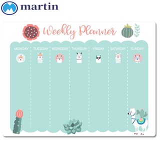 Martin สติกเกอร์แม่เหล็กติดตู้เย็น ลาย TO DO LIST Week Daily Planner สําหรับแพลนเนอร์ แพลนเนอร์แม่เหล็ก แพลนเนอร์ แพลนเนอร์ Kawaii แพลนเนอร์ ไวท์บอร์ด แพลนเนอร์ ทํางาน ออฟฟิศ