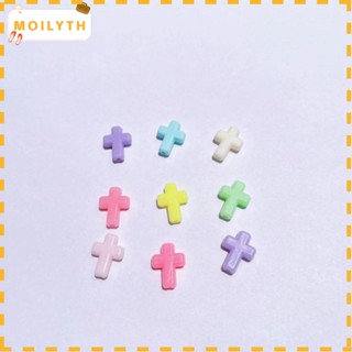 Moilyth ลูกปัดเรซิ่น กว้าง 12 มม. ยาว 16 มม. สีแคนดี้ น้ําหนักเบา สําหรับผู้หญิง 100 ชิ้น