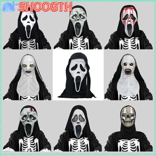 Shoogth Ghostface กรีดร้อง|ชุดคอสเพลย์ รูปหัวกะโหลกน่ากลัว แฟชั่นสําหรับผู้ชาย และผู้หญิง