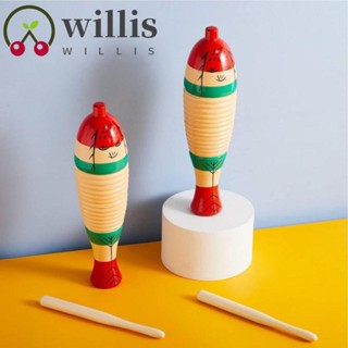 Willis เครื่องเคาะจังหวะ ของเล่น จระเข้ คาสตาเน็ต เด็ก เครื่องดนตรีไม้ จังหวะ พร้อมค้อน การ์ตูนสั่น ของขวัญ