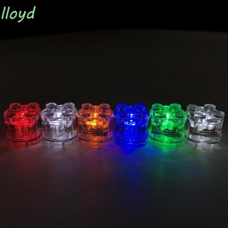 Lloyd บล็อคตัวต่อ LED 2 ดวง ทรงกลม หลากสี ของเล่นคลาสสิก DIY สําหรับเด็ก 2 ชิ้น