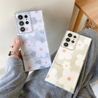 เคสโทรศัพท์มือถือ TPU แบบนิ่ม ลายดอกไม้ สําหรับ Samsung S23 FE S20 S21 S22 S10 Note 10 Plus 20 Ultra S20 S21 FE 5G