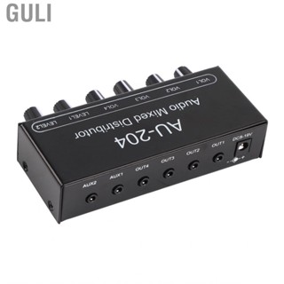 Guli Stereo  Signal Mixer Headphone Amplifier 2 In 4 Out 3.5mm Interface