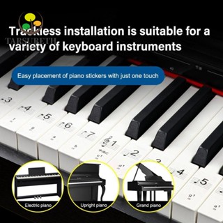 Tarsureth สติกเกอร์ PVC ใส ใช้ซ้ําได้ 54 61 88 คีย์ สําหรับติดเปียโน คีย์บอร์ด