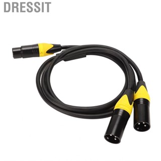 Dressit XLR Splitter Cable Female To Dual Male Y Microphone