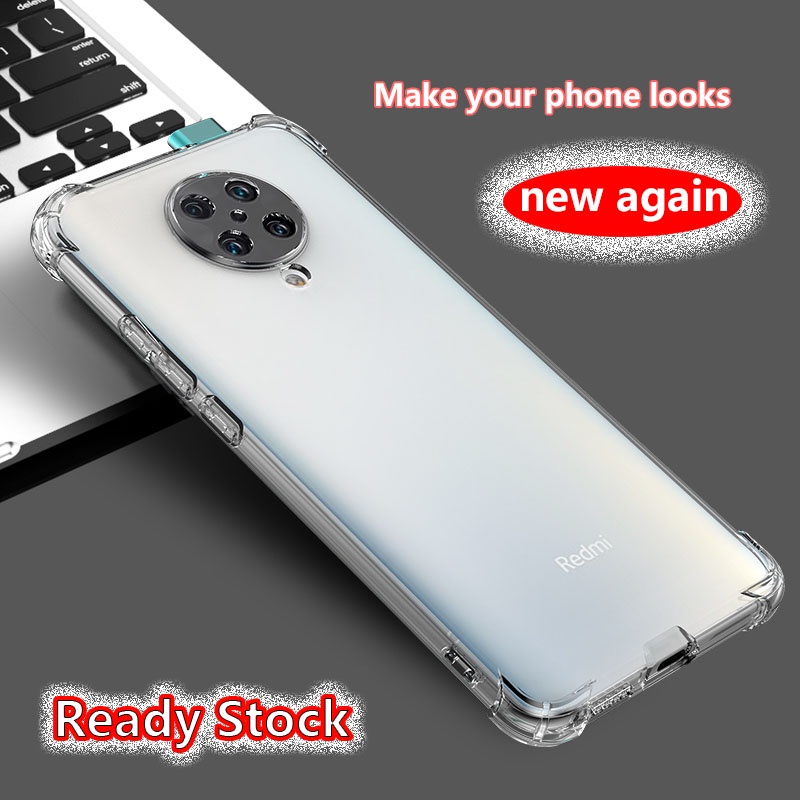 สําหรับ Xiaomi Redmi K30 Pro ซูม Ultra Poco F2 Pro คริสตัลใส 4 มุมกันกระแทกยางนุ่ม Jelly กรณีเคสโทรศัพท์ฝาหลังกันชนโปร่งใส