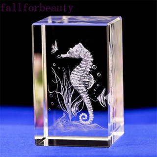 Fallforbeauty โมเดลคริสตัล รูปสัตว์ทะเล 3D อเนกประสงค์ ขนาดเล็ก สีขาว สําหรับของขวัญ 3D