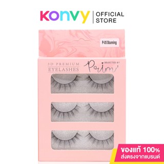 Selected By Prim 3D Premium Eyelashes 3 Pairs ซีเล็คท์ บาย พริ้ม ขนตาปลอมสามมิติ คุณภาพสูง เส้นขนตาเรียวบาง.