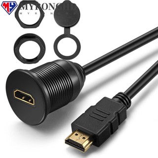 Myronghd สายเคเบิ้ล HDMI กันน้ํา 1 เมตร 2 เมตร สําหรับรถจักรยานยนต์