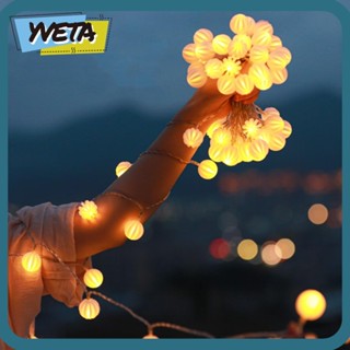 Yveta สายไฟหิ่งห้อย LED 40 ดวง 16.4 ฟุต ใช้แบตเตอรี่ กันน้ํา สีขาวอบอุ่น