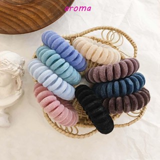 Aroma ยางรัดผม แบบเรียบง่าย สีพื้น สําหรับผู้หญิง