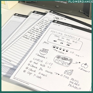Non-กาว Simple Tearable กระดาษอุปกรณ์โรงเรียน Planner Note Book ดอกไม้