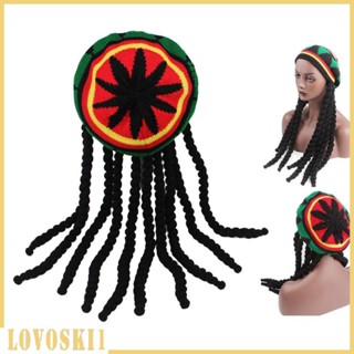 [Lovoski1] หมวกถักโครเชต์ ลาย Rasta Dreadlocks