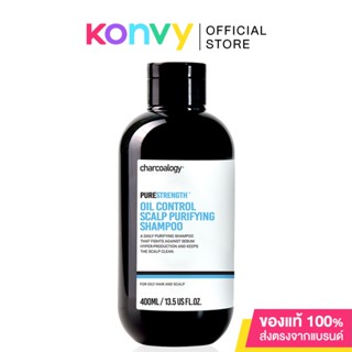 Charcoalogy Purestrength Oil Control Scalp Purifying Shampoo 400ml.