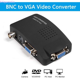 Quentin BNC เป็น VGA กล่องอะแดปเตอร์, เอาท์พุท VGA BNC เป็น VGA BNC เป็น VGA แปลง, การชดเชยการเคลื่อนไหว 3D ที่เรียบง่าย สีดํา ไม่ทําลาย DVR จอภาพด้านหลัง