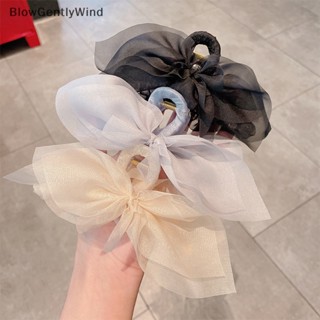 Blowgentlywind ใหม่ กิ๊บติดผม ผ้ากอซ ประดับโบว์ ขนาดใหญ่ สไตล์เกาหลี เซ็กซี่ เครื่องประดับ สําหรับผู้หญิง