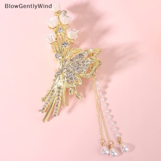 Blowgentlywind คลิปหนีบผม รูปปลาฉลาม ประดับมุก 1 ชิ้น