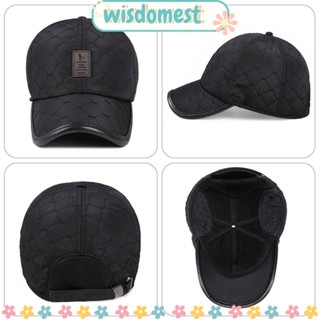 WISDOMEST หมวกปิดหูกันหนาว แบบหนา สามารถปรับได้ สําหรับผู้ชาย