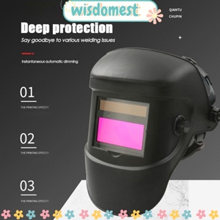 WISDOMEST แว่นตาเชื่อมไฟฟ้า มีฉนวนกันความร้อน ป้องกันสายตา ระบายอากาศ เพื่อความสดใหม่