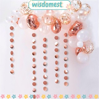 Wisdomest พวงมาลัยกระดาษ แบบแขวน 4 เมตร สําหรับตกแต่งงานแต่งงาน งานเลี้ยงวันเกิด