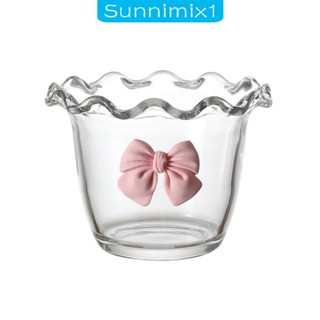 [Sunnimix1] ชามแก้วใส สําหรับใส่ขนมหวาน ไอศกรีม มัคคิอาโต้ คาปูชิโน่