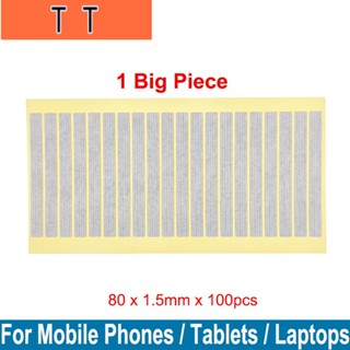  เทปกาวสติกเกอร์ หน้าจอ LCD 1.5x80 มม. สําหรับโทรศัพท์มือถือ แท็บเล็ต แล็ปท็อป