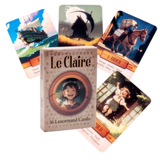Lenormand Le Claire Lenormand ระบบดั้งเดิม ลายการ์ตูน