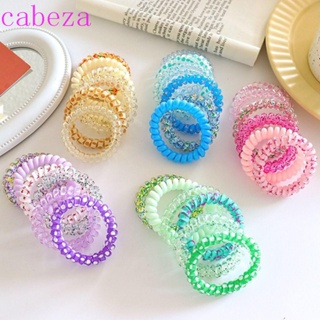 Cabeza ยางรัดผม แบบเกลียว สีแคนดี้ หลากสี 6 ชิ้น ต่อชุด