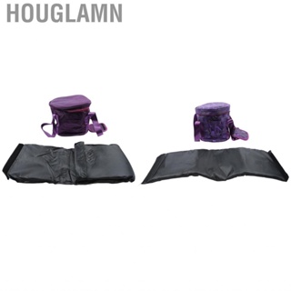 Houglamn Music Bowl Storage Bag Crystal Singing Carrying Case With 2 External Pocket