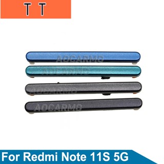  อะไหล่ปุ่มปรับระดับเสียง ด้านข้าง และล่าง แบบเปลี่ยน สําหรับ Redmi Note 11S 5G