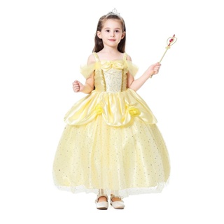 [0717]JHLQ-COS-G European and American Frozen Asya Princess Dress Girls Birthday Dress Tulle Tutu Skirt One Princess Dress princess dress  cosplay  X6LY