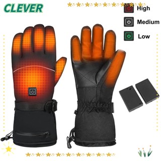 Clever ถุงมืออุ่น 3 ระดับ หน้าจอสัมผัส สําหรับเล่นสกี รถจักรยานยนต์ 1 คู่