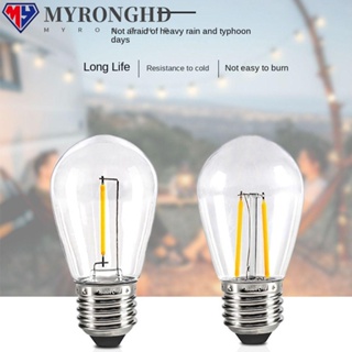 Myronghd หลอดไฟ LED 1W 2W E27