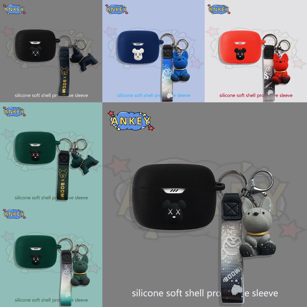 เคสหูฟังซิลิโคนนิ่ม กันกระแทก กันน้ํา ลายสุนัขน่ารัก พร้อมตะขอ สําหรับ Edifier TWS1 Pro 2 W220T W240