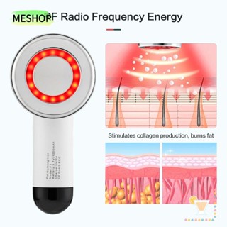 Me EMS เครื่องนวดกระชับสัดส่วนไฟฟ้า ลดริ้วรอย และรอยแผลเป็น ความถี่ RF มีไฟ LED อินฟราเรด สําหรับครัวเรือน