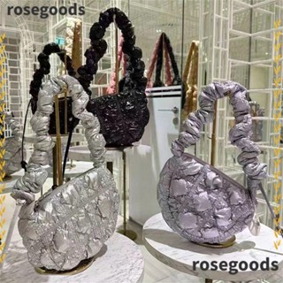 Rosegoods1 กระเป๋าสะพายไหล่ กระเป๋าถือ ทรงสี่เหลี่ยม จุของได้เยอะ สําหรับสตรี