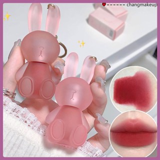 Gegebear ลิปสติก Moe Rabbit Velvet Lip Mud Matte Fog Face Summer Lip Glaze ซัวเถาแต่งหน้าลิปสติก cod