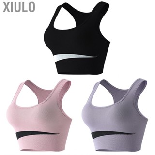 Xiulo Yoga Bra  U Neck Sports Breathable Stable Support Shockproof for Women Running